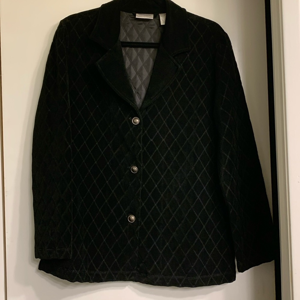 CHICO’S Travelers Quilted Blazer